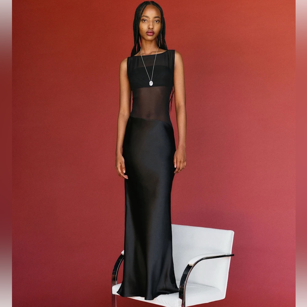 Reformation Zelie Silk Dress